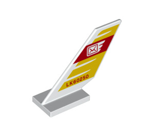 LEGO Shuttle Tail 2 x 6 x 4 with "LK60250" and Post Logo (6239 / 65872)