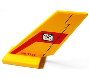 LEGO Shuttle Tail 2 x 6 x 4 with Postal Envelope and NN-7732 on Both Sides Sticker (6239)