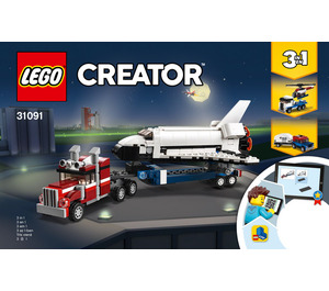 LEGO Shuttle Transporter Set 31091 Instructions