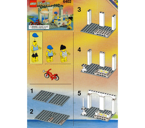 LEGO Sidewalk Café Set 6402 Instructions