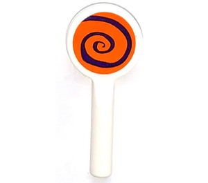 LEGO Signal Paddle with Lollipop orange  Sticker (3900)