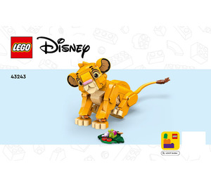 LEGO Simba the Lion King Cub 43243 Instrukce