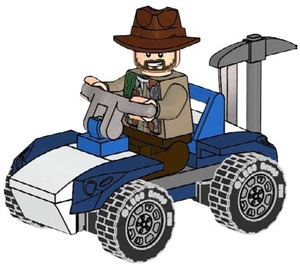 LEGO Sinjin Prescott and buggy 122116