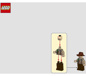LEGO Sinjin Prescott and buggy Set 122116 Instructions