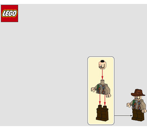 LEGO Sinjin Prescott and buggy 122116 Istruzioni