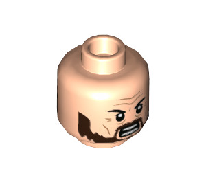 LEGO Sirius Schwarz Minifigure Kopf (Einbau-Vollbolzen) (3626 / 67208)