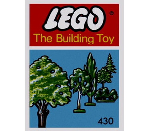 LEGO Six Trees et Bushes (The Building Toy) 430-2