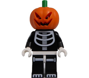 LEGO Skeleton Guy with Jack-O-Lantern Hat