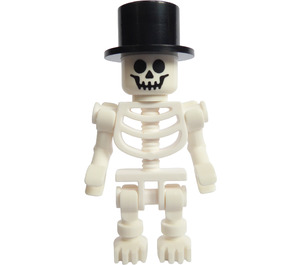 LEGO Skeleton in Black Top Hat Minifigure