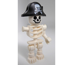 LEGO Skelett (Eins Arm und Bicorne Hut) Minifigur
