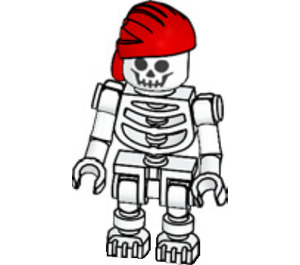 LEGO Skelet - Rood Bandana Minifiguur