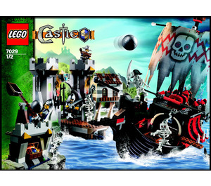 LEGO Skeleton Ship Attack Set 7029 Instructions