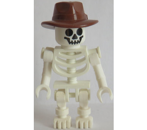 LEGO Squelette avec Fedora Minifigurine