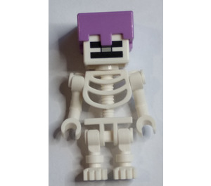 LEGO Skelet met Medium Lavender Helm minifiguur