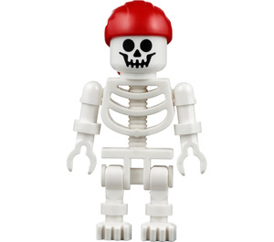 LEGO Skeleton with Red Bandana with Double Tail and Floppy Arms Minifigure