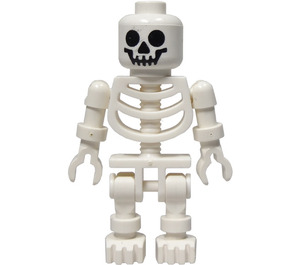 LEGO Skjelett med Rigid Armer, Tynn Skulder Stifter, og Classic Smile Sikkerhetsknott Hode Minifigur