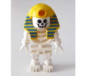 LEGO Skelet med Gul Mummy Hovedbeklædning Minifigur