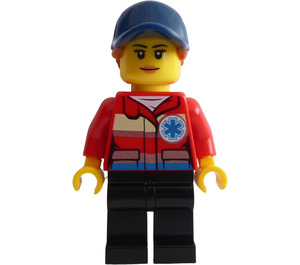 LEGO Ski Patroller with Dark Blue Cap Minifigure