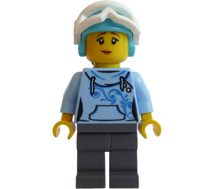 LEGO Skier z Snow Okulary ochronne Minifigurka