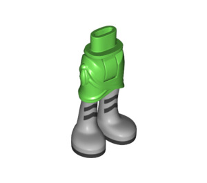 LEGO Skirt mit Seite Wrinkles mit Grau boots (11407)