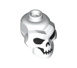 LEGO Skull Head with Black Eyes, Nose and Mouth (43693 / 68952)