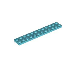LEGO Hemelsblauw Plaat 2 x 12 (2445)