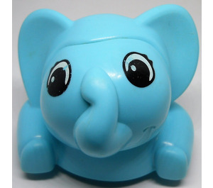 LEGO Sky Blue Primo Stacking Elephant Head (49839)
