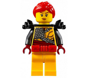 LEGO Skylor jossa Musta Olkapääpanssari  Minihahmo