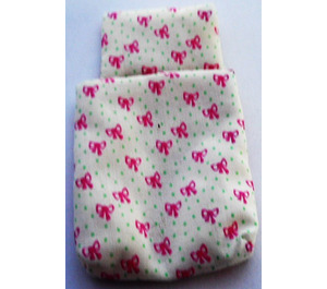 LEGO Sleeping Bag with Green Dots and Pink Bows