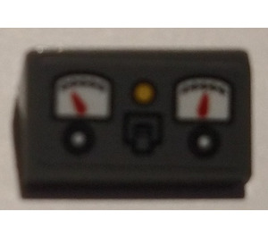 LEGO Slope 1 x 2 (31°) with 2 gauges Sticker (85984)