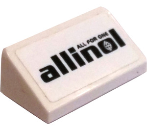 LEGO Slope 1 x 2 (31°) with Allinol Sticker (85984)