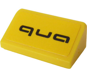 LEGO Slope 1 x 2 (31°) with qua Sticker (85984)