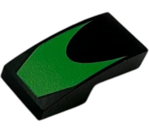 LEGO Slope 1 x 2 Curved with bright green shape (11477 / 110836)
