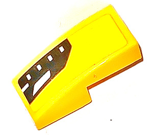 LEGO Slope 1 x 2 Curved with Chevrolet Corvette Upper Scheinwerfer Model rechts Side Sticker (11477)