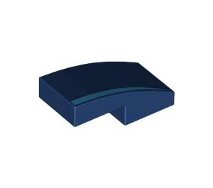 LEGO Slope 1 x 2 Curved with Dark Azure Stripe (Left) (11477)
