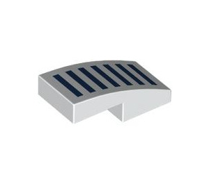 LEGO Slope 1 x 2 Curved with Dark Blue Grille (11477 / 108445)