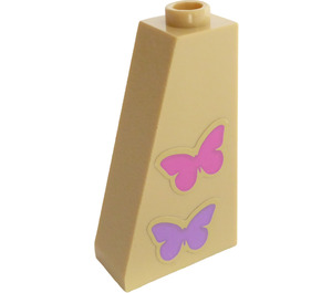 LEGO Slope 1 x 2 x 3 (75°) with Butterflies Sticker with Hollow Stud (4460)