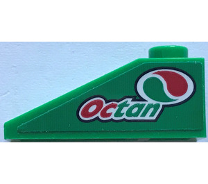 LEGO Helling 1 x 3 (25°) met "Octan" en logo - Rechts Sticker (4286)