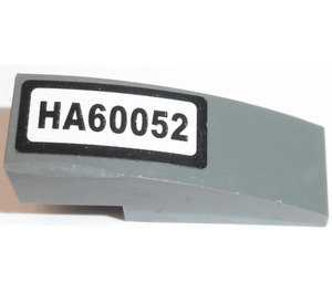 LEGO Helling 1 x 3 Gebogen met 'HA60052' Sticker (50950)
