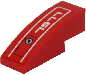 LEGO Slope 1 x 3 Curved with Handle Model Left Side Sticker (50950)