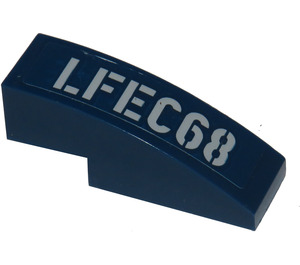 LEGO Slope 1 x 3 Curved with LFEC68 Sticker (50950)