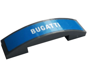 LEGO Slope 1 x 4 Curved Double with 'BUGATTI' Sticker (93273)