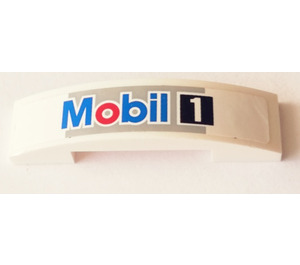 LEGO Slope 1 x 4 Curved Double with Mobil1 Sticker (93273)