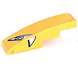 LEGO Slope 1 x 4 Curved with Frontlight left Sticker (11153)