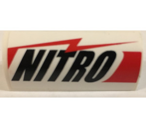 LEGO Helling 1 x 4 Gebogen met 'NITRO' Sticker (6191)