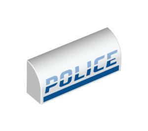 LEGO Slope 1 x 4 Curved with 'POLICE' (6191 / 67290)