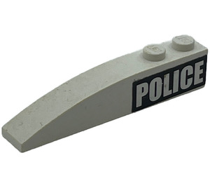 LEGO Slope 1 x 6 Curved with Police (Left) Sticker (41762)