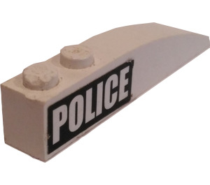 LEGO Slope 1 x 6 Curved with Police (Right) Sticker (41762)