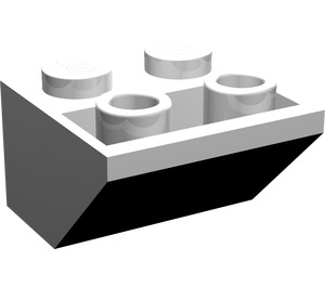 LEGO Steigung 2 x 2 (45°) Invertiert mit Ferry Windows from Set 1581 mit flachem Abstandshalter darunter (3660)