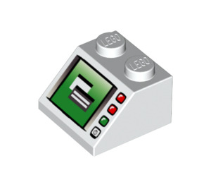 LEGO Steigung 2 x 2 (45°) mit Computer Monitor und LEDs (3039 / 46096)